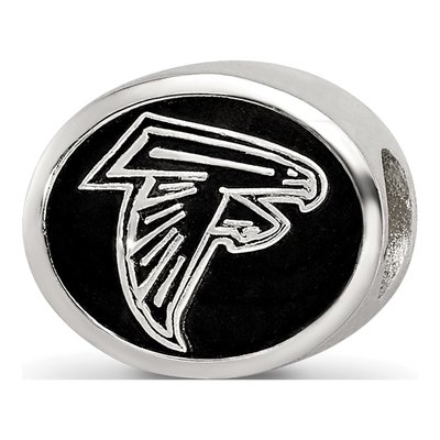 Sterling Silver Atlanta Falcons Enamel Bead