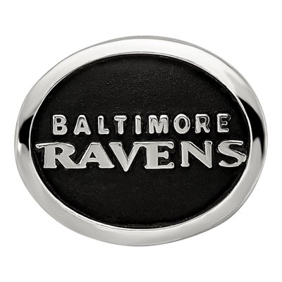 Sterling Silver Baltimore Ravens Enamel Bead – view 5