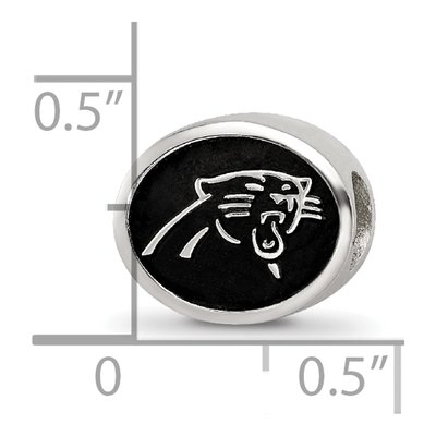 Sterling Silver Carolina Panthers Bead – view 7