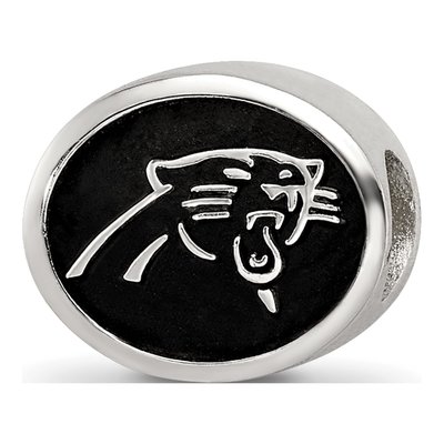 Sterling Silver Carolina Panthers Bead