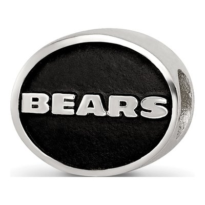 Sterling Silver Chicago Bears Enameled Bead – view 8