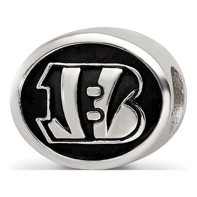 Sterling Silver Cincinnati Bengals Bead