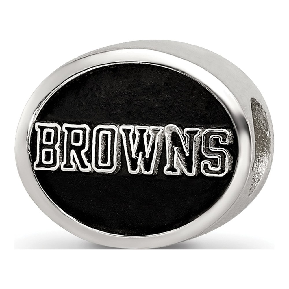 Sterling Silver Cleveland Browns Bead