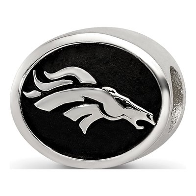Sterling Silver Denver Broncos Bead