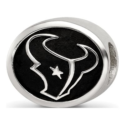 Sterling Silver Houston Texans Enamel Bead