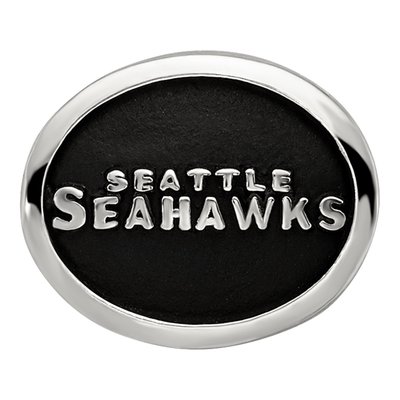 Sterling Silver Seattle Seahawks Enamel Bead – view 5
