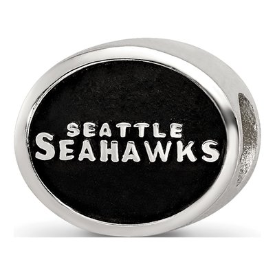 Sterling Silver Seattle Seahawks Enamel Bead – view 8
