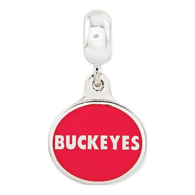 Sterling Silver Ohio State Dangle Bead – view 2