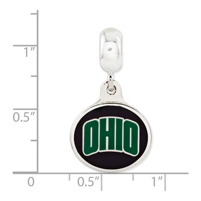 Sterling Silver Ohio University Dangle Bead – view 5