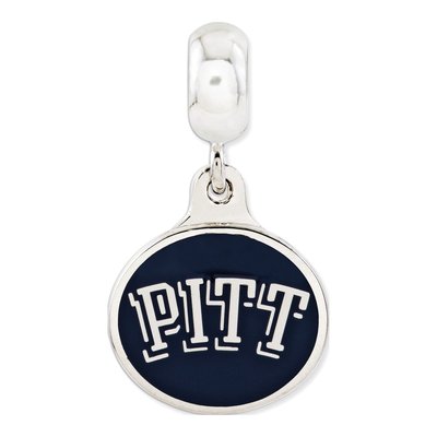 Sterling Silver Pitt Enamel Dangle Bead