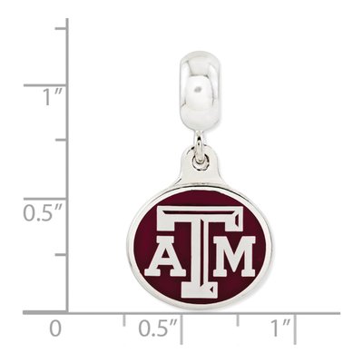 Sterling Silver Texas A&m Dangle Bead – view 5