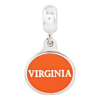 Sterling Silver University of Virginia Dangle Bead