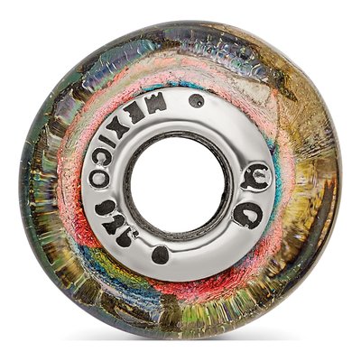Sterling Silver Orange Dichroic Glass Bead – view 4