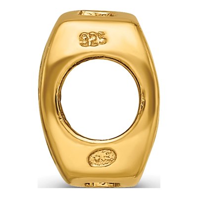 Gold-Plated Sterling Silver Chinese Good Luck Bead – view 4