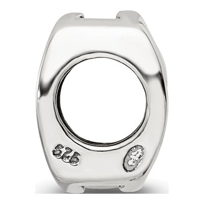 Sterling Silver Om Symbol Bead – view 4