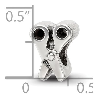 Sterling Silver Scissors Bead – view 6