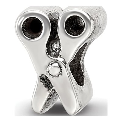 Sterling Silver Scissors Bead