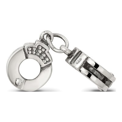 Sterling Silver Handcuffs Bead – view 4