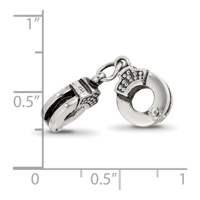 Sterling Silver Handcuffs Bead – view 5