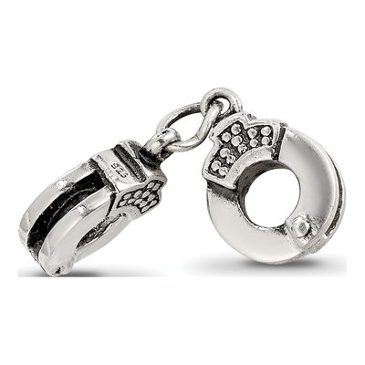Sterling Silver Handcuffs Bead