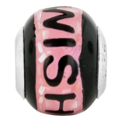 Sterling Silver Mother of Pearl MOP Mosaic Wish Bead