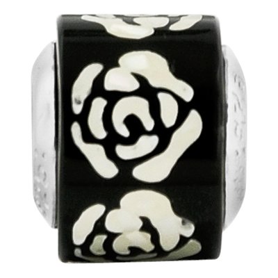 Sterling Silver Mother of Pearl MOP Mosaic Bead – view 4