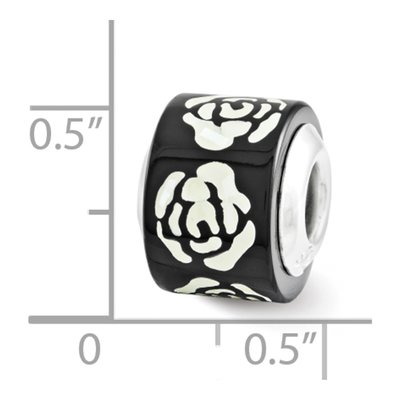 Sterling Silver Mother of Pearl MOP Mosaic Bead – view 5
