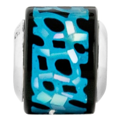 Sterling Silver Mother of Pearl Bead