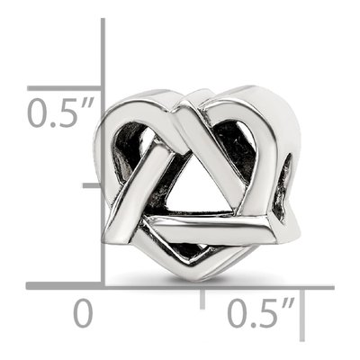 Sterling Silver Adoption Symbol Bead – view 6