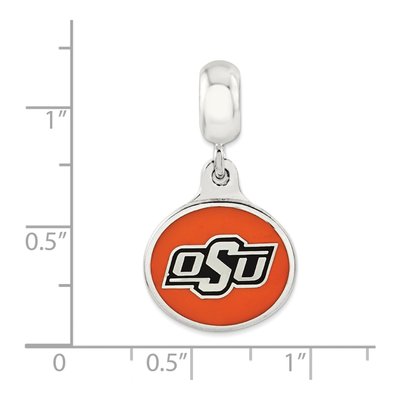 Sterling Silver Oklahoma State Dangle Bead – view 3