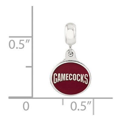 Sterling Silver Univ of South Carolina Dangle Bead – view 3
