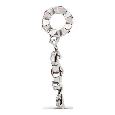 Sterling Silver Crystal LOVE Dangle Bead – view 3