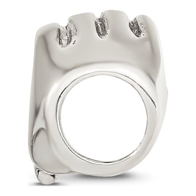Sterling Silver Heart Hands Bead – view 3