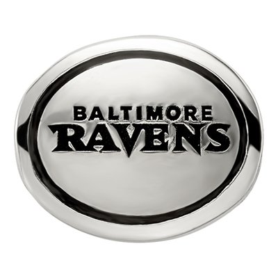 Sterling Silver Baltimore Ravens Bead – view 4