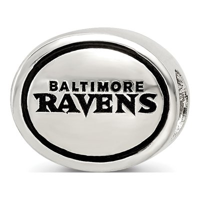 Sterling Silver Baltimore Ravens Bead – view 7