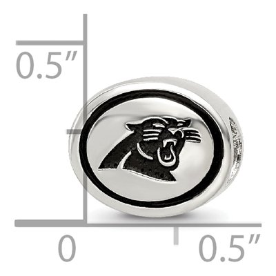 Sterling Silver Carolina Panthers Bead – view 6