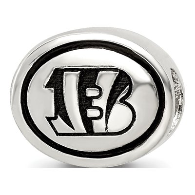 Sterling Silver Cincinnati Bengals Bead