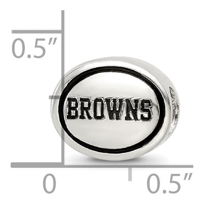 Sterling Silver Cleveland Browns Bead – view 6