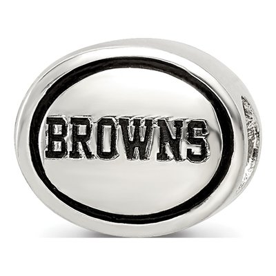 Sterling Silver Cleveland Browns Bead