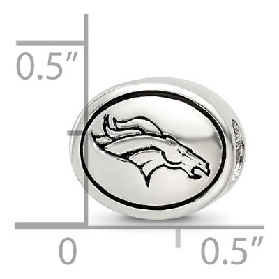 Sterling Silver Denver Broncos Bead – view 6