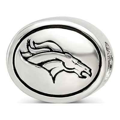 Sterling Silver Denver Broncos Bead