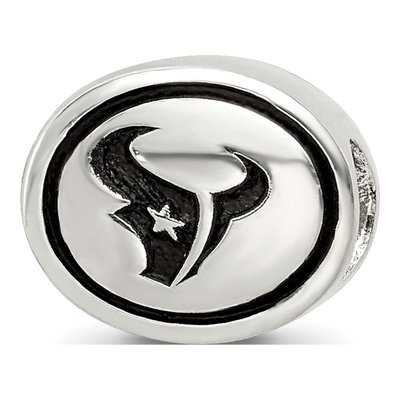 Sterling Silver Houston Texans Bead