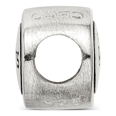 Sterling Silver Orleans Saints Bead – view 3