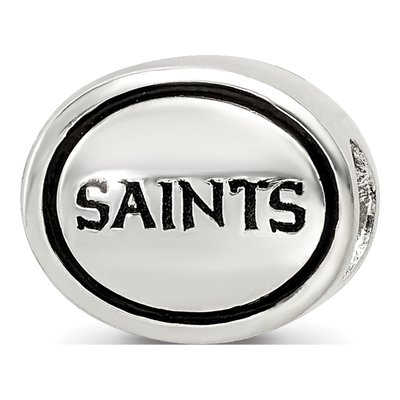 Sterling Silver Orleans Saints Bead – view 7