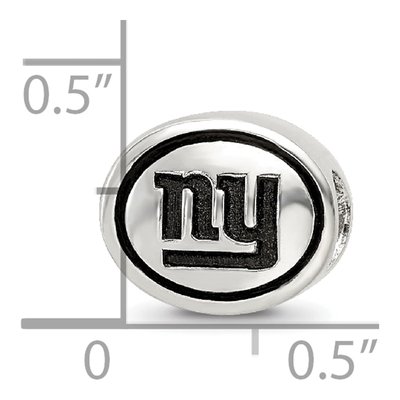 Sterling Silver NY Giants Bead – view 6