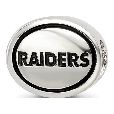 Sterling Silver Oakland Raiders Bead – view 7