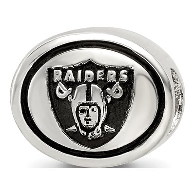 Sterling Silver Oakland Raiders Bead