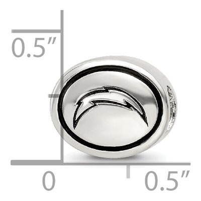 Sterling Silver LA Chargers Bead – view 6