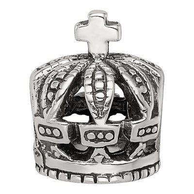 Sterling Silver Crown Bead – view 5