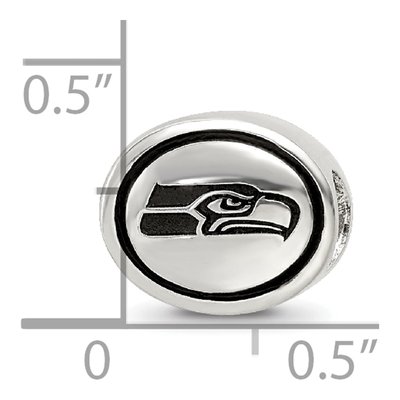 Sterling Silver Seattle Seahawks Bead – view 6
